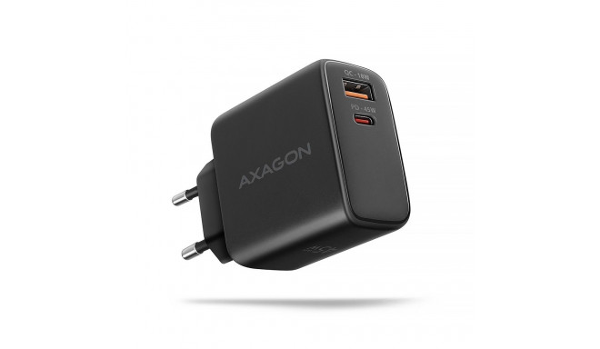 ACU-PQ45 PD&QC 2-port wall charger 45W black