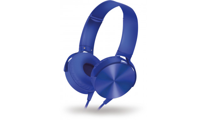 Omega Freestyle наушники + микрофон FH07BL, синий (открытая упаковка)