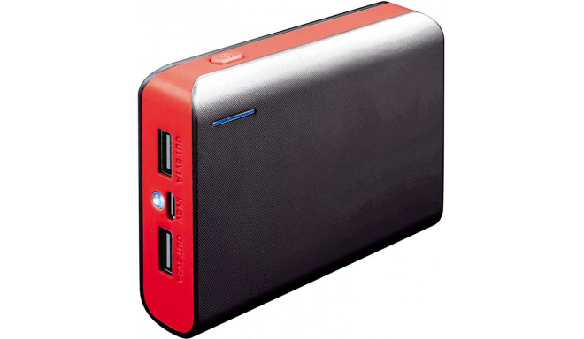 Platinet power bank 6000mAh + flashlight PMPB6BR, red (open package)