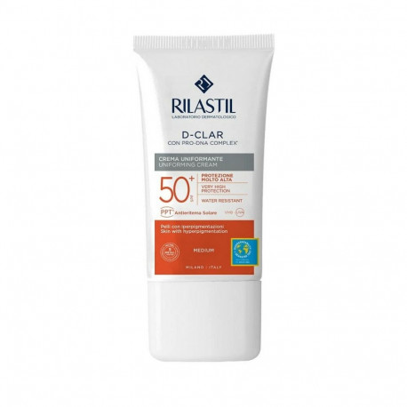 Anti-Brown Spot jumeühtlustamise päikeselosjoon Rilastil Sun System D-Clar Spf 50+ Medium (40 ml)