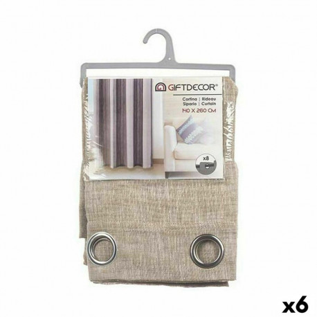 Kardin Gift Decor SLB8047-2 SLB8047-2 Beež 140 x 0,1 x 260 cm 34 x 3,5 x 26 cm