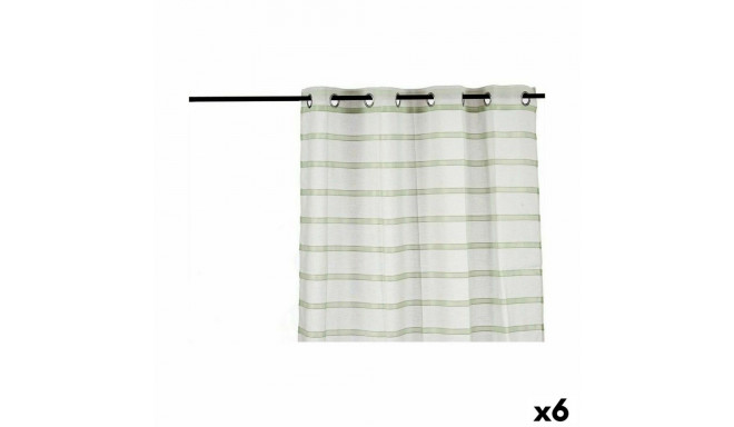 Curtain Stripes Green 140 x 0,1 x 260 cm (6 Units)