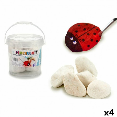 Akmeņu komplekts Pincello Balts 3 Kg 18 x 16 x 18 cm Rokdarbi (4 gb.)