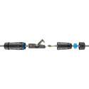 PremiumCord Outdoor (IP68) LAN Cable Connector, CAT 6A UTP, toolless