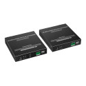 PremiumCord HDMI fiber optic extender 4K@60Hz 4:4:4 up to 40 km, IR, RS232, Audio 3,5mm