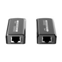 PremiumCord USB-C to USB-C extender via Cat5e/6/6a rezolution 4K@60Hz up to 60m