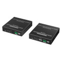 PremiumCord HDMI KVM fiber optic extender 4K@60Hz 4:4:4 up to 40 km, IR, RS232, Audio 3,5mm