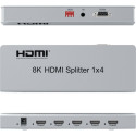 PremiumCord HDMI 2.1 splitter 1-4 Ports,  8K@60Hz, 4K@120Hz, 1080p, HDR
