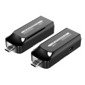 PremiumCord USB-C to USB-C extender via Cat5e/6/6a rezolution 4K@60Hz up to 60m