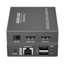 PremiumCord HDMI 2.0 KVM extender Ultra HD 4kx2k@60Hz up to 70m with USB