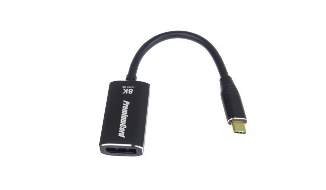 PremiumCord Adapter USB-C to DisplayPort DP1.4   8K@60Hz a 4k@120Hz