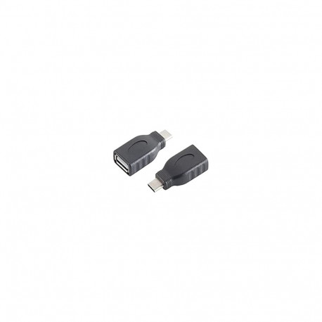 PremiumCord Adapter USB-C/male - USB2.0 connector A/female, OTG, black