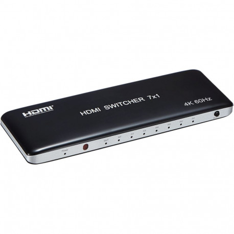 PremiumCord 4K@60Hz HDMI switch 7:1 plastic with remote control