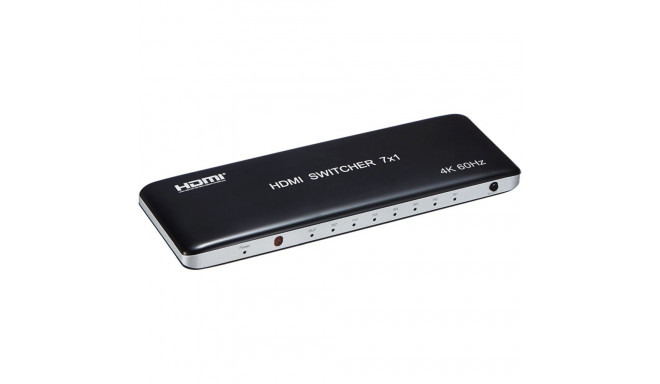PremiumCord 4K@60Hz HDMI switch 7:1 plastic with remote control
