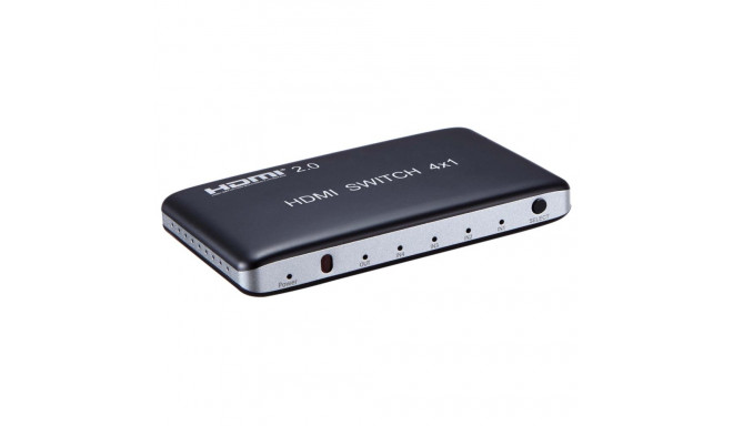 PremiumCord 4K@60Hz HDMI switch 4:1 plastic with remote control