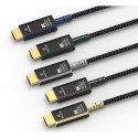 PremiumCord Ultra High Speed HDMI 2.1 Optical Fiber AOC Cable 8K@60Hz, 20m gold