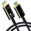 PremiumCord Ultra High Speed HDMI 2.1 Optical Fiber AOC Cable 8K@60Hz, 20m gold