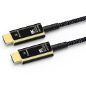 PremiumCord Ultra High Speed HDMI 2.1 Optical Fiber AOC Cable 8K@60Hz, 20m gold
