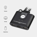 ATEN 2-port HDMI KVM USB mini, cables,remote selector