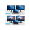 PremiumCord USB-C Full Size MST 4K@60Hz Dock Station with Noteebook Stand