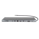 PremiumCord USB-C Full Size MST 4K@60Hz Dock Station with Noteebook Stand