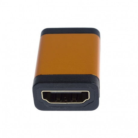 PremiumCord Adapter coupler HDMI A - HDMI A, Female/Female, orange