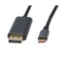 PremiumCord kaabel USB-C - DisplayPort DP 1.4  8K@60Hz a 4k@120Hz 2m