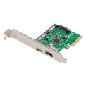 DIGITUS PCIe card, USB Type-C™ + USB-A