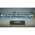N 3-port USB-C DisplayPort Hybrid KVMP