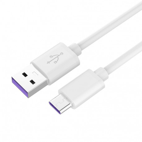 PremiumCord Cable USB-C/M - USB 2.0 A/M, Super fast charging 5A, white, 2m
