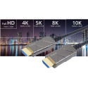 PremiumCord Ultra High Speed HDMI 2.1 Optical Fiber AOC Cable 8K@60Hz, 15m gold