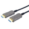 PremiumCord Ultra High Speed HDMI 2.1 Optical Fiber AOC Cable 8K@60Hz, 15m gold