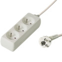 PremiumCord Extension power cord 230V 1,5m 3 outlets