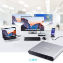 ATEN 2-Port USB-C Gen 1 Dock Switch with Power Pass-through