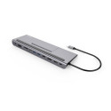 PremiumCord USB-C Full Size MST Dock Station with Noteebook Stand
