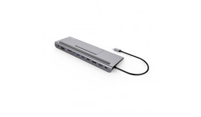 PremiumCord USB-C Full Size MST Dock Station with Noteebook Stand