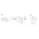 PremiumCord USB 2.0 extension cable 1,2m MF table mounting