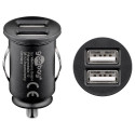 goobay Dual Car Power adapter 12/24V to 2x USB 3,1A black