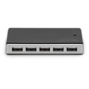 DIGITUS USB 2.0 10-Port Hub with power 5V/4A black