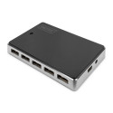 DIGITUS USB 2.0 10-Port Hub with power 5V/4A black