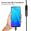 PremiumCord USB- C Extension cable (USB 3.2 generation 1), C/M - C/F, 2m