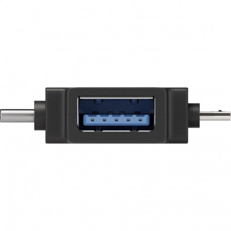 PremiumCord Adapter USB3.0 female to USB-C/male + micro USB B/male