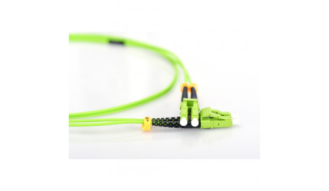 DIGITUS Fiber Optic Patch Cord, LC/LC Multimode 50/125 µ, OM5, Duplex, 1m