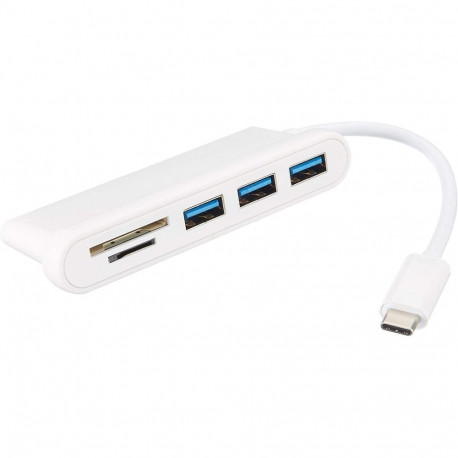 PremiumCord 5G SuperSpeed USB-C hub 3x USB3.0 + SD card reader