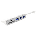 PremiumCord 5G SuperSpeed USB-C hub 3x USB3.0 + SD card reader