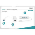 DIGITUS USB 3.0 3-Port Hub & Gigabit LAN Adapter