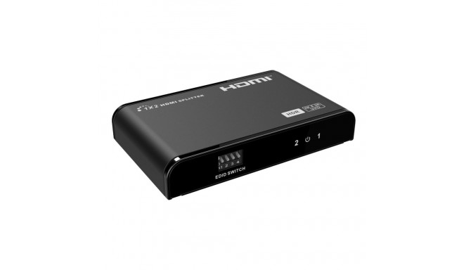 PremiumCord HDMI 2.0 splitter 1-2 ports, 4K/60Hz, FULL HD, 3D, HDR, EDID management