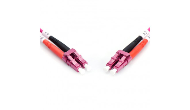 DIGITUS Fiber Optic Patch Cord, LC/LC Multimode 50/125 µ, OM4, Duplex, 5m