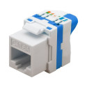 KeyStone jack RJ45 Cat6a unshielded - cable fixing with rotating button