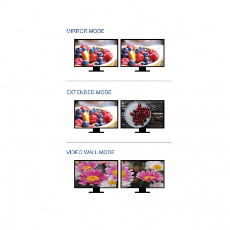 PremiumCord MST adapter mini DisplayPort 1.2 - 2x HDMI splitter, support 3D, 4K*2K@60Hz,